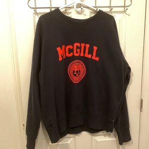 McGill University Crewneck XXL